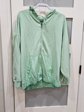 SO Mint Green Utility Zip Hoodie Jacket